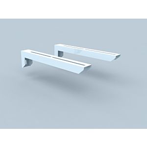 Bertrams Polyline LAS wall bracket 41K350 wall distance up to 350 mm, for DN 80/125, white