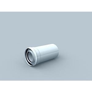 Bertrams Polyline LAS Rohr 41RL500-60 500 mm, DN 60/100, intérieur, blanc