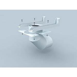 Arc de support Bertrams Polyline LAS 41STB87-A110 87°, extérieur, avec plaque de console, blanc , DN 110/160