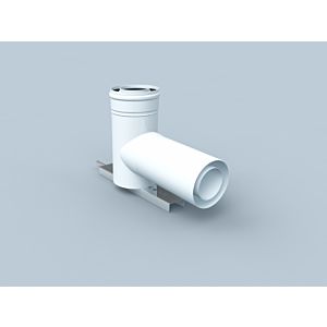 Arc de support Bertrams Polyline LAS 41STB87-80 DN 80/125, pour installation sur arbre, blanc