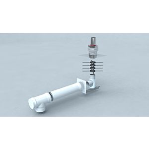 Bertrams Polyline LAS standard kit 2 41STB60-2 DN 60/100, Bertrams installation, VA mouth