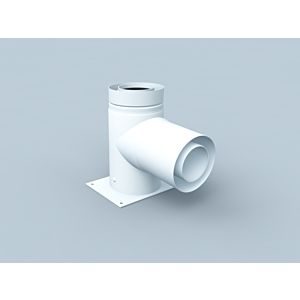 Bertrams Polyline LAS T-Stück 41TSK87-A80 87°, außen, weiß, DN 80/125