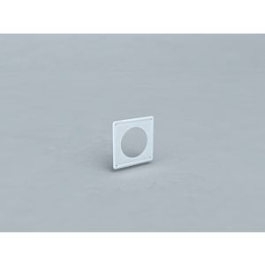 Bertrams Polyline LAS wall panel 41WG60 DN 60/100, closed with nozzle, inside, white