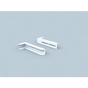 Bertrams Polyline LAS Verlängerungswinkel 41WH250 Wandabstand 100-250 mm, für DN 80/125, weiß