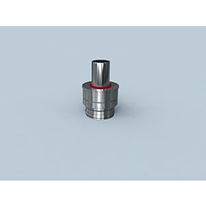 Bertrams Polyline LAS outlet element 42MEL-A60 DN 60/100, with external air supply, stainless steel
