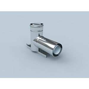 Bertrams Polyline LAS Stützbogen 42STB87-60 DN 60/100, für Schachtmontage, Edelstahl