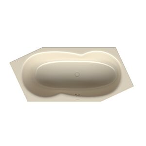 Bette BetteMetric 6 coins 6840-006 206x90x45cm, côté pied droit, trop-plein à l&#39;avant, jasmin