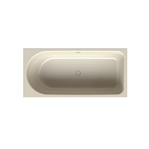 Bette BetteOcean Badewanne 8765-001 170x80x45cm, Fußende rechts, Überlauf hinten, pergamon