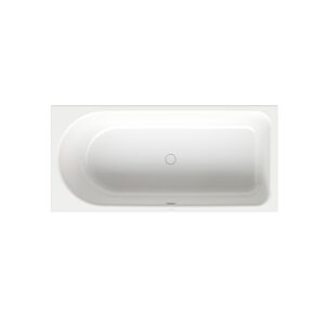 Bette BetteOcean baignoire 8865-440PLUS 170x80x45cm, côté pied droit, trop-plein avant, glaçure, neige
