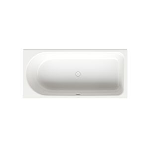 Bette BetteOcean Low-Line Badewanne 8837-440PLUS Glasur, snow, 170x80x38cm, Fußende rechts, Überlauf vorne