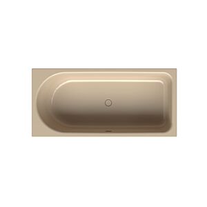 Bette BetteOcean baignoire surbaissée 8837-003 Beige Bahama, 170x80x38cm, côté pied droit, trop-plein à l&#39;avant