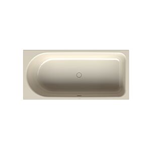 Bette BetteOcean low-line bathtub 8837-001 pergamon, 170x80x38cm, foot end right, overflow in front