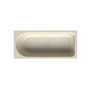 Bette BetteOcean Low-Line Badewanne 8835-001 pergamon, 170x75x38cm, Fußende rechts, Überlauf vorne