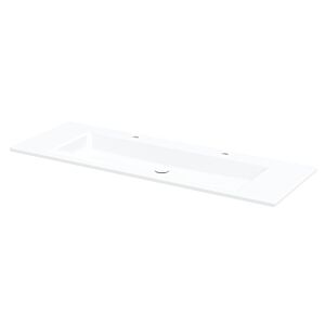 Bette BetteAqua Einbau-Waschtisch A072-004HLW2 140x49,5cm, HLW2, edelweiß