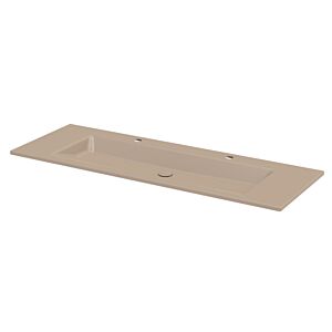 Bette BetteAqua Einbau-Waschtisch A072-425HLW2 140x49,5cm, HLW2, greige