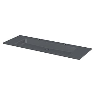 Bette Lavabo encastré BetteAqua A072-400HLW2 140x49,5cm, HLW2, corbeau