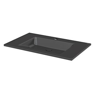 Bette Lavabo encastré BetteAqua A071-401HLW1 80x49,5cm, HLW1, anthracite