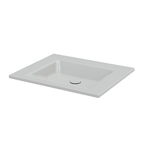 Bette Lavabo encastré BetteAqua A070-410 60x49,5cm, argent