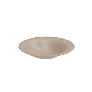 Bette BetteLux Oval Einbau-Waschtisch A220-425HLW1 50 x 50 cm, HLW1, greige