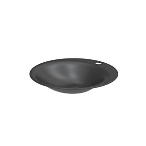 Bette BetteLux Oval vasque à encastrer A220-401HLW1 50 x 50 cm, HLW1, anthracite