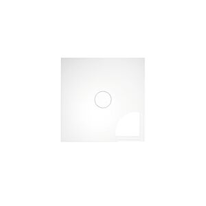 Bette BetteAir Duschfliese 7352-434AE,T2 1000 x 1000 mm, ebano, Rechteck, glasierter Titan-Stahl, mit Minimum-Täger