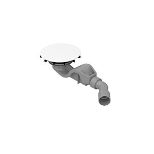 Bette BetteAir waste/overflow fitting B525-000AY for shower tiles, AR Pro, white