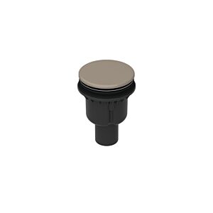 Bette ZUB shower tray shower area drain and B594-425 overflow BetteDown greige