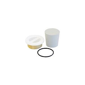 Bette Rosace de trop-plein BetteAir Z0019886 blanc , laquée, pour lavabo, laiton