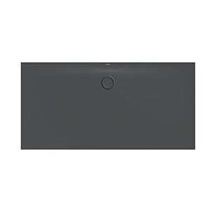 Bette BetteFloor Side Duschfläche 3377-400PLUS 180x90cm, Glasur, raven