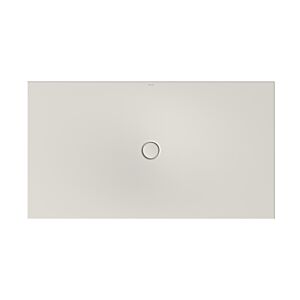 Bette BetteFloor zone de douche 5818-423PLUS, T1 180x100cm, glaçure, Mini -support de baignoire, lin