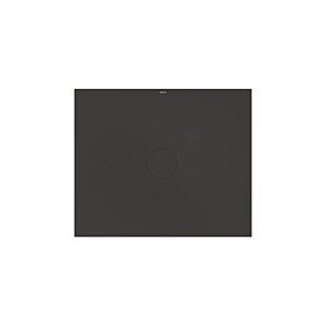 Bette BetteAir Duschfliese 7355-401AE,T2 1200 x 1000 mm, anthracite, Rechteck, glasierter Titan-Stahl, mit Minimum-Täger