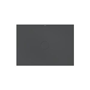 Bette BetteAir Duschfliese 7357-400AE,T2 1400 x 1000 mm, raven, Rechteck, glasierter Titan-Stahl, mit Minimum-Täger