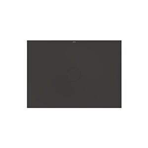 Bette BetteAir Duschfliese 7357-401AE,T2 1400 x 1000 mm, anthracite, Rechteck, glasierter Titan-Stahl, mit Minimum-Täger
