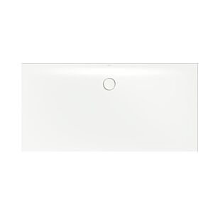 Bette BetteFloor Side zone de douche 3377-440PLUS 180x90cm, glaçure, neige