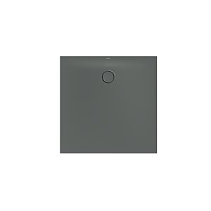 Bette BetteFloor Side zone de douche 3382-403PLUS 100x100cm, jusqu&#39;à 1200mm, glaçure, fumée