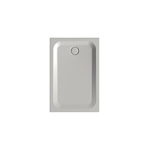 Bette BetteUltra Duschwanne 1680-410T 120x80x3,5cm, Wannenträger, silver
