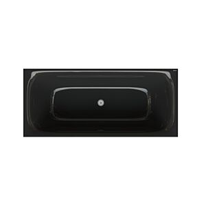 Bette BetteLux Shape Freistehbadewanne 3451-056 170x75x45cm, schwarz, schwarz