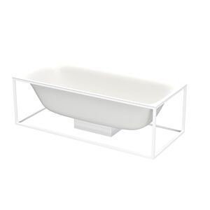 Bette BetteLux Shape Freistehbadewanne 3452-440PLUS 180x80x45cm, snow, Glasur Farbgruppe 2