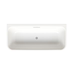 Bette BetteArt baignoire 3480-287CWVHK starwhite, 180x80x42cm, installation devant le mur