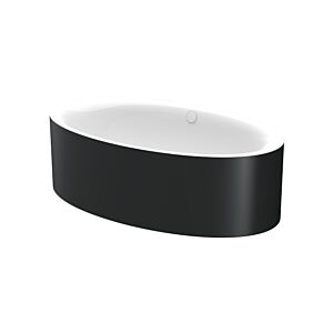 Bette BetteEve Badewanne 6043-350CFXXS 180x100x45cm, schwarz glänzend