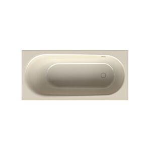 Bette BetteComodo bath 1643-001PLUS 170x80x45cm, overflow at the back, foot end on the right, glaze, pergamon