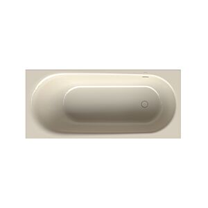 Bette BetteComodo bath 1641-001 180x80x45cm, overflow at the back, foot end on the right, pergamon