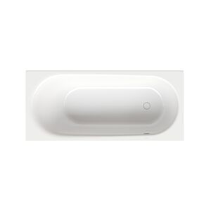 Bette BetteComodo bathtub 1621-287PLUS 180x80x45cm, overflow in front, foot end on the right, glaze, star white