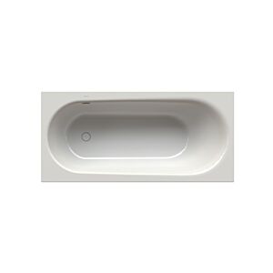 Bette BetteComodo bath 1623-287PLUS 170x80x45cm, overflow front, foot end right, glaze, star white