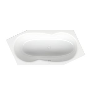 BetteMetric Badewanne 6840000 206 x 90 cm, weiss,Fussende rechts, Überlauf vorne