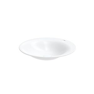 BetteLux Oval Einbau Waschtisch A220000HLW1 50x50x0,8 cm, mit Hahnloch und Überlauf