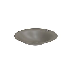Bette BetteLux Oval Einbau-Waschtisch A220-404HLW1,PW 50 x 50 cm, HLW1,PW, graphite