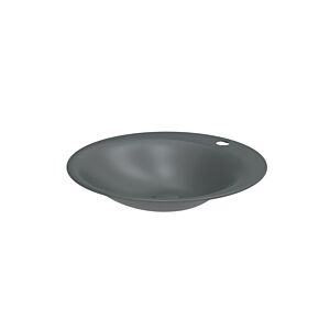 Bette BetteLux Oval Einbau-Waschtisch A220-403HLW1 50 x 50 cm, HLW1, smoke