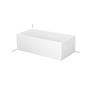 Bette BetteLux silhouette bathtub 3460-003CERVS 170x85x45cm, left corner installation, with apron, bahama beige