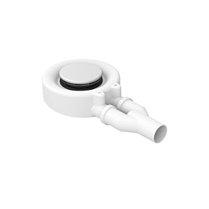 Bette B574-004AY AR Pro shower tray waste set, edelweiß, 0.85 l/sec., lateral drainage